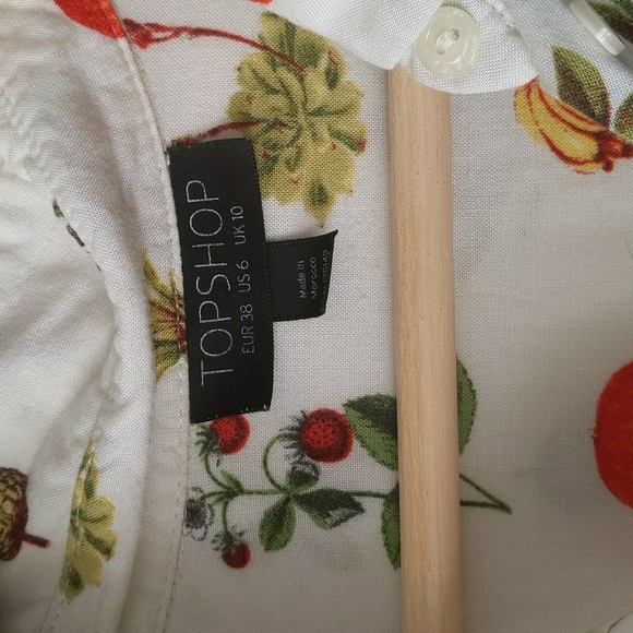 Topshop "Fruit" shirt - Size 38 - Picture 3 of 4